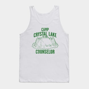 Camp Crystal Lake // green solid style Tank Top